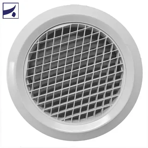 دریچه کانال کولر مدل دریچه آبسال گرد مشبک کد fk338905