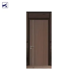 درب ضد سرقت روکش طرح چوب با رنگ قهوه‌ای گردویی