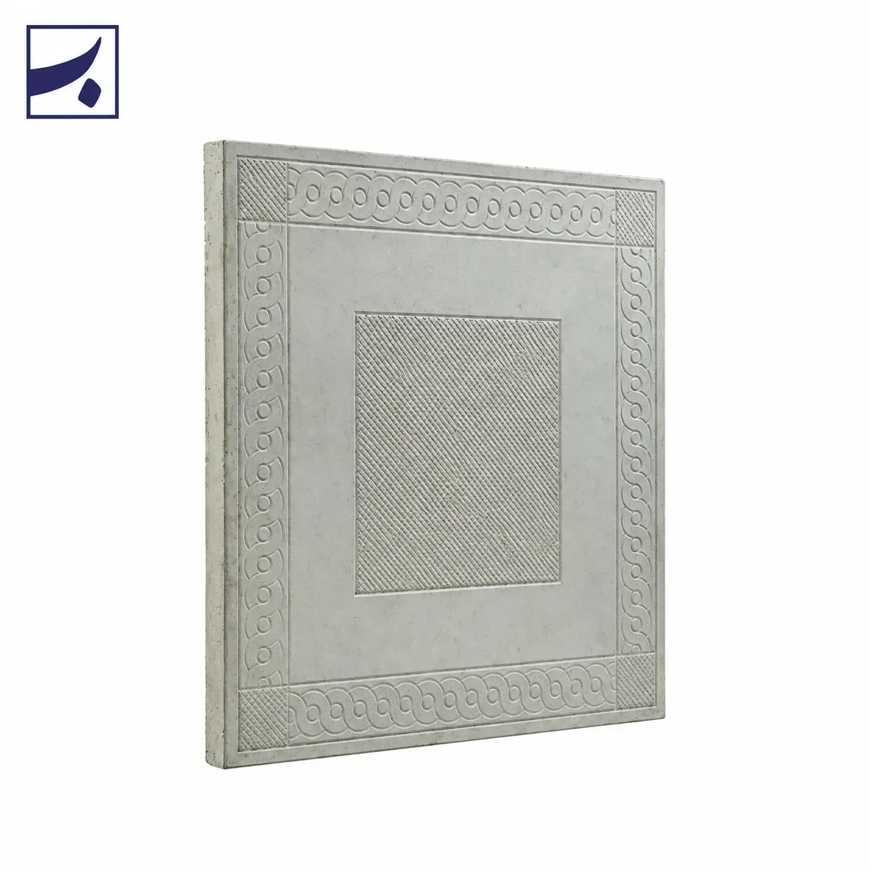 موزاییک پلیمری دور طنابی طوسی ۵۰×۵۰